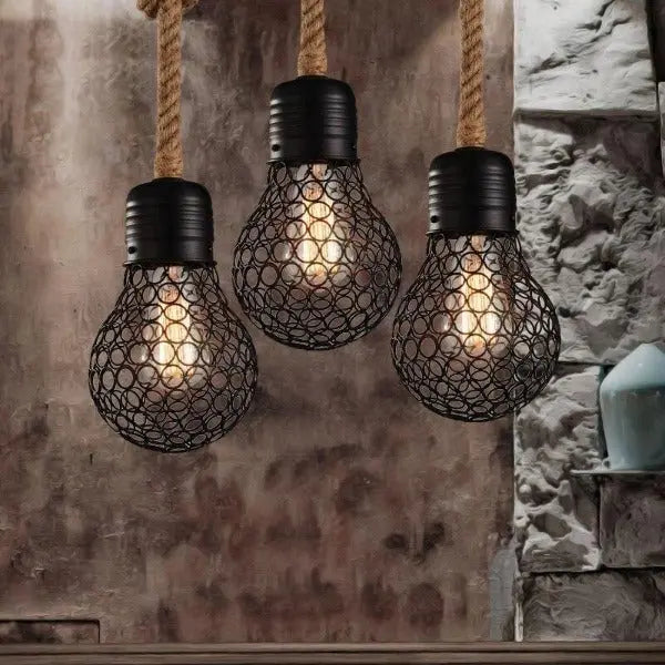 Ampoule Suspendue Industrielle Déco Indus