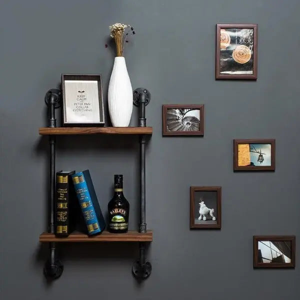 Étagère Murale Industrielle Bibliothèque Déco Indus