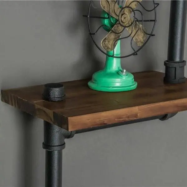 Étagère Murale Industrielle En Bois Et En Acier Déco Indus