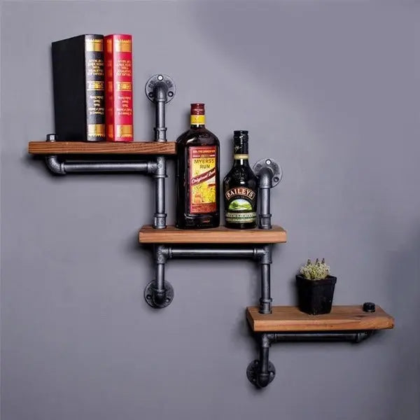 Étagère Murale Industrielle Escaliers Déco Indus