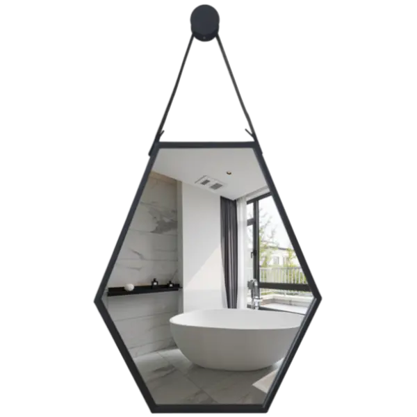 Grand Miroir Industriel Noir Déco Indus