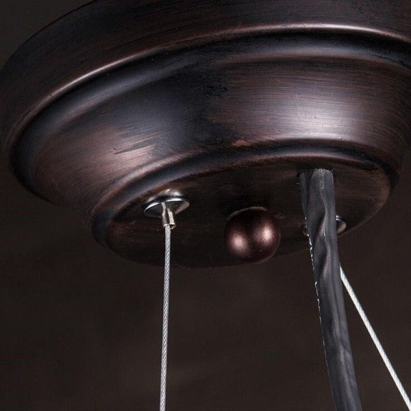 Grande Suspension Industrielle Noire Déco Indus