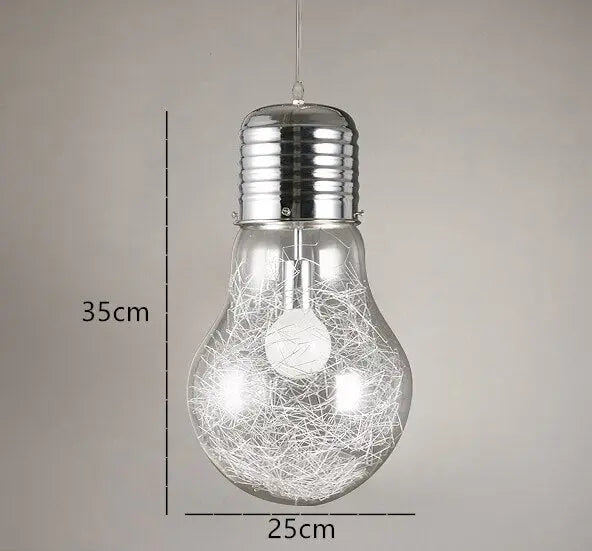 Suspension Industrielle Ampoule Déco Indus