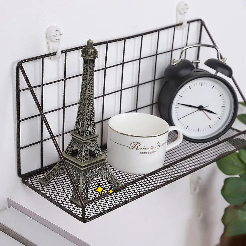 Étagère Murale Cadre Fer Déco Indus