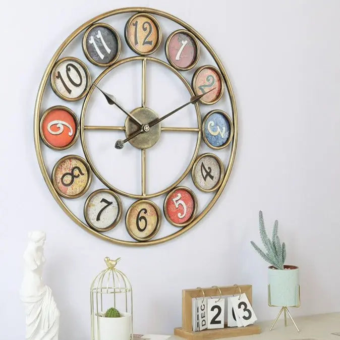 Horloge Industrielle Joie Déco Indus