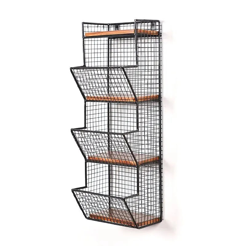 Étagère Murale Industrielle Panier Déco Indus