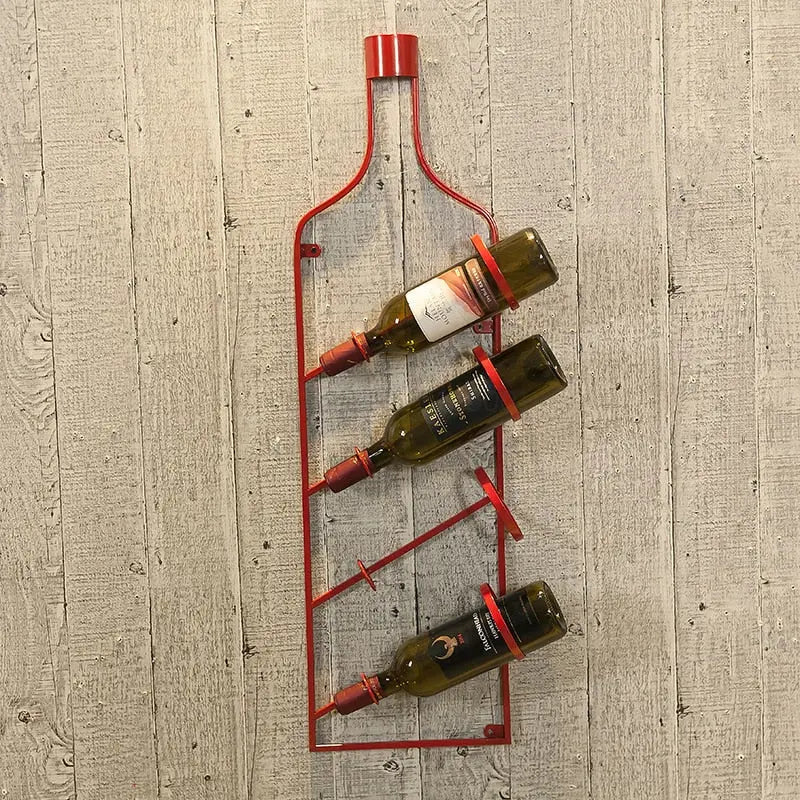 Étagère Murale Industrielle Originale Bouteille Déco Indus