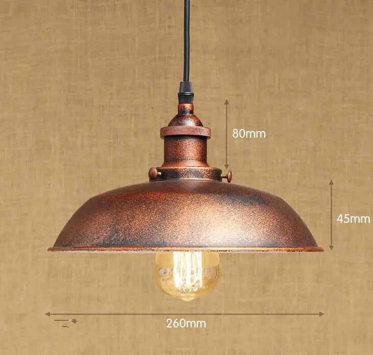 Suspension Industrielle Cuivrée Déco Indus