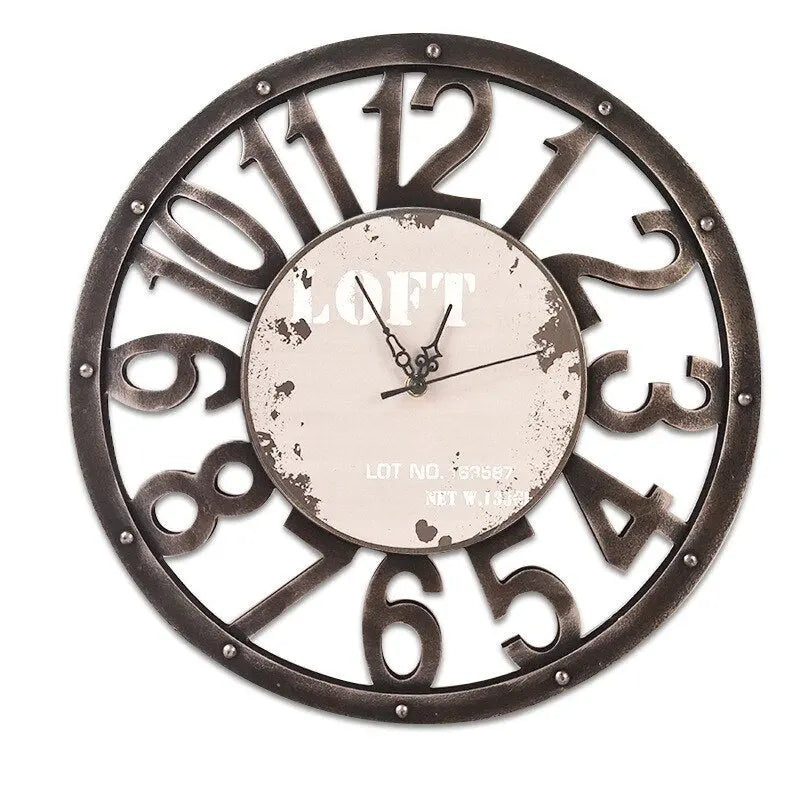 Horloge Industrielle Couleur Déco Indus