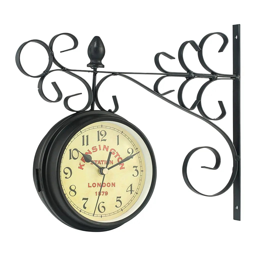 Horloge Industrielle Station Déco Indus