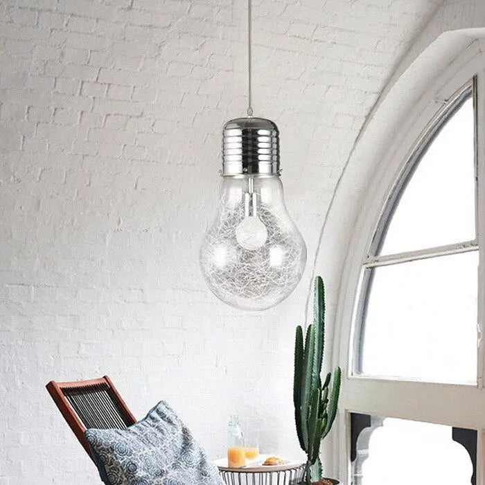 Suspension Industrielle Ampoule Déco Indus