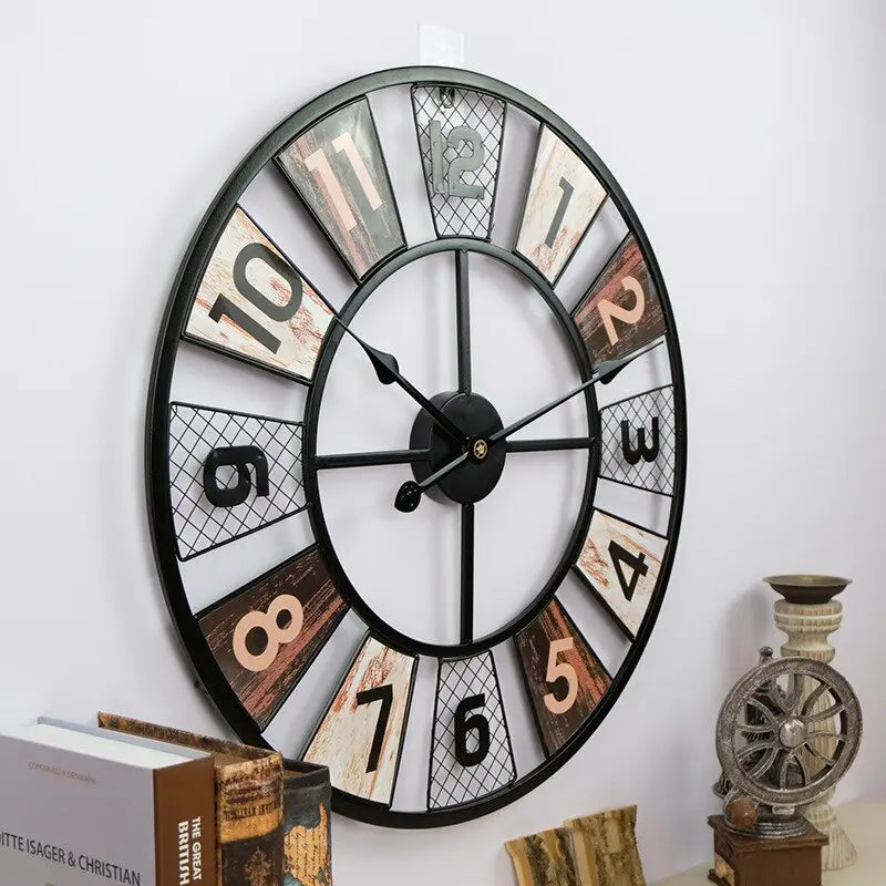 Horloge Industrielle Motifs Déco Indus