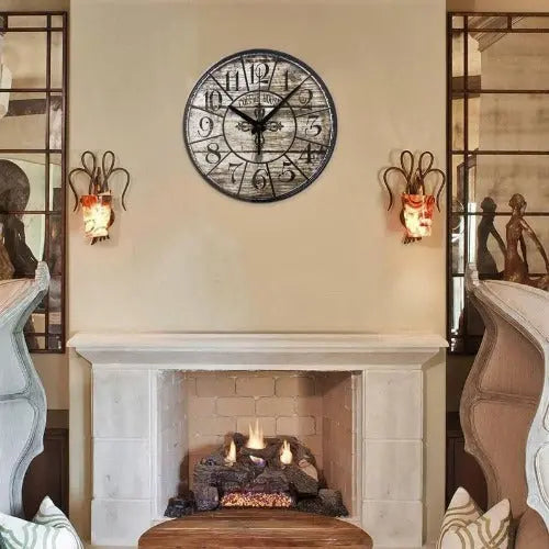 Horloge Industrielle 40cm Déco Indus