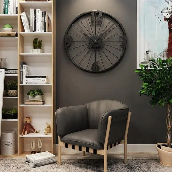 Horloge Industrielle 55cm Déco Indus