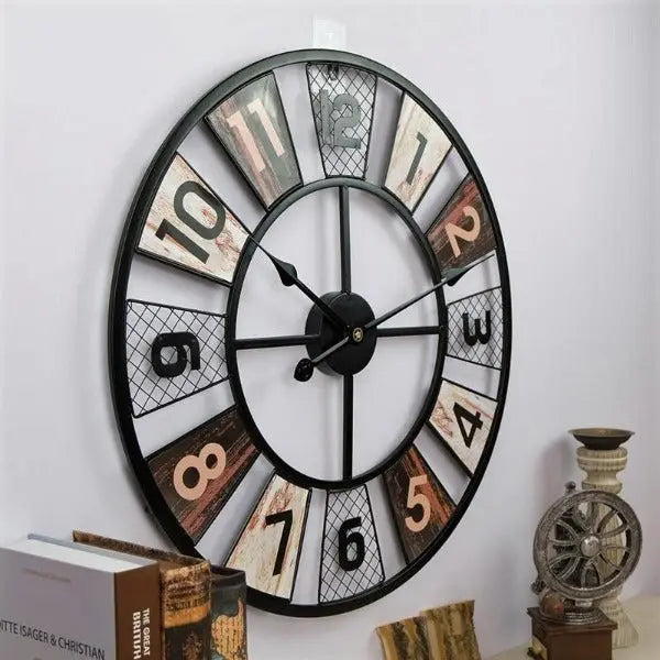 Horloge Industrielle 60cm Déco Indus