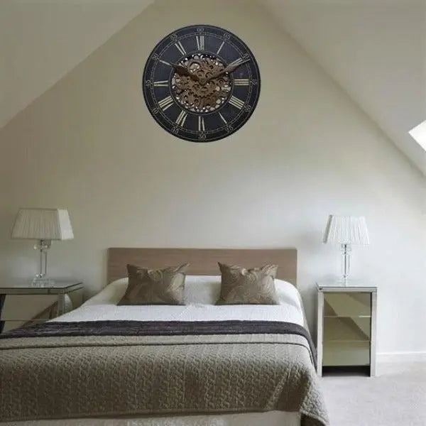 Horloge Industrielle À Engrenages Déco Indus