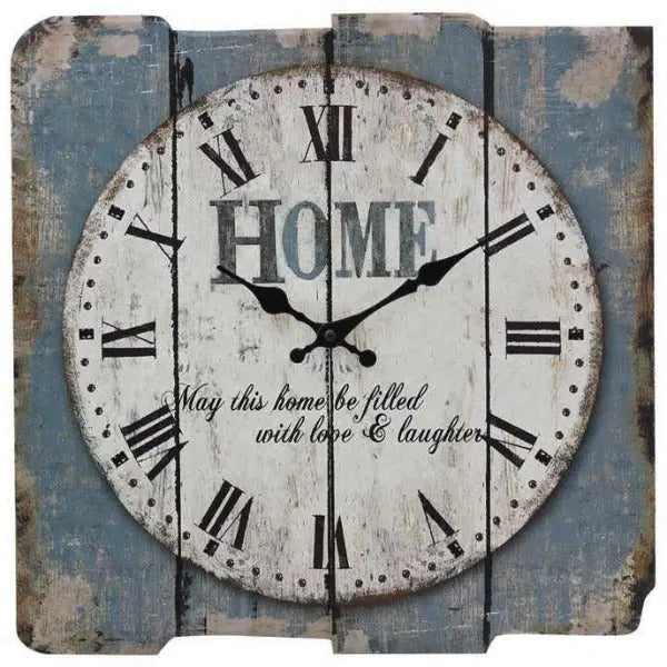 Horloge Industrielle Carrée Déco Indus