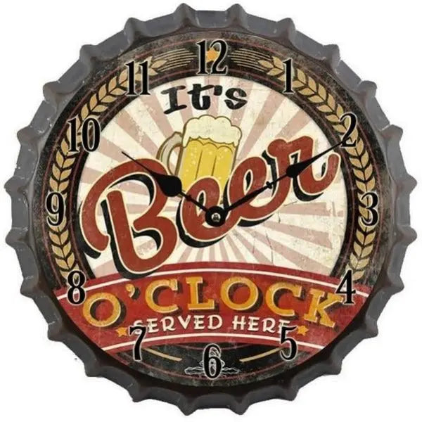 Horloge industrielle de bistrot