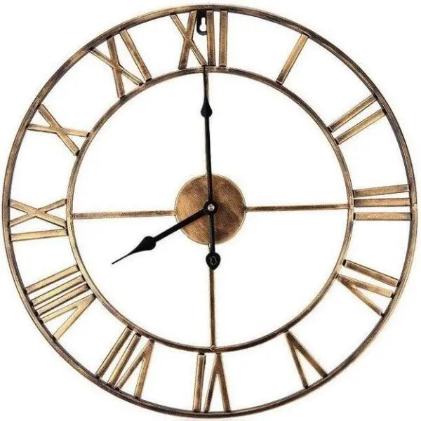 Horloge Industrielle En Cuivre Déco Indus