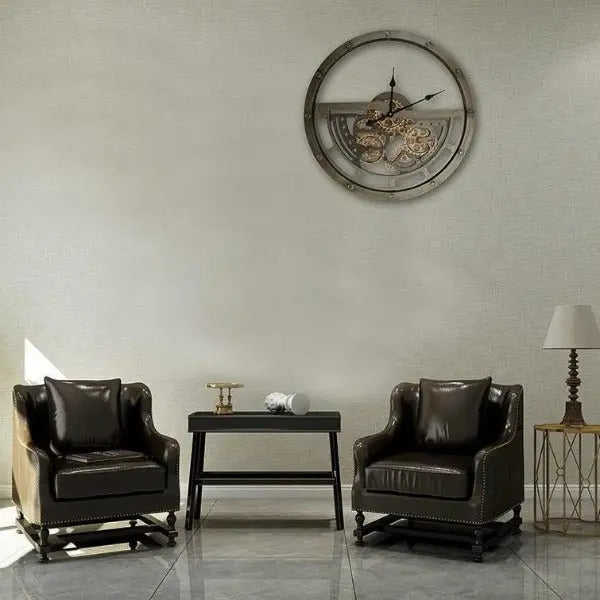 Horloge Murale Industrielle Géante Déco Indus