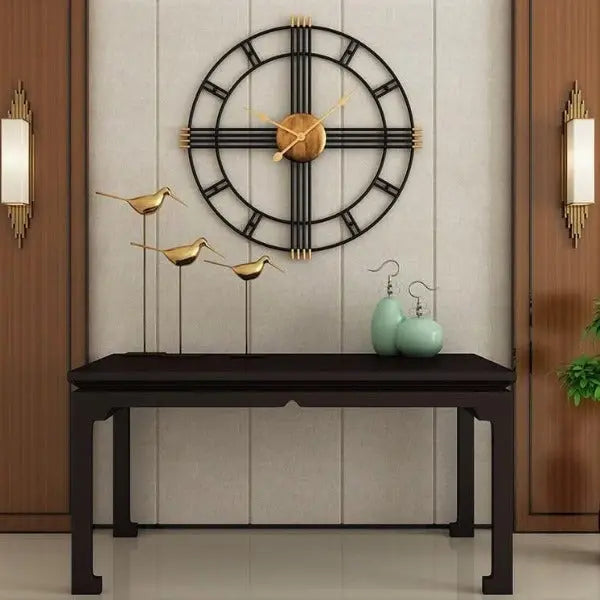 Horloge Industrielle Lignes Déco Indus