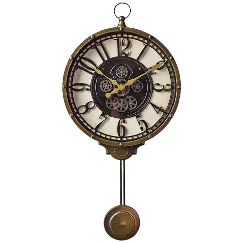 Horloge Industrielle Pendule Déco Indus