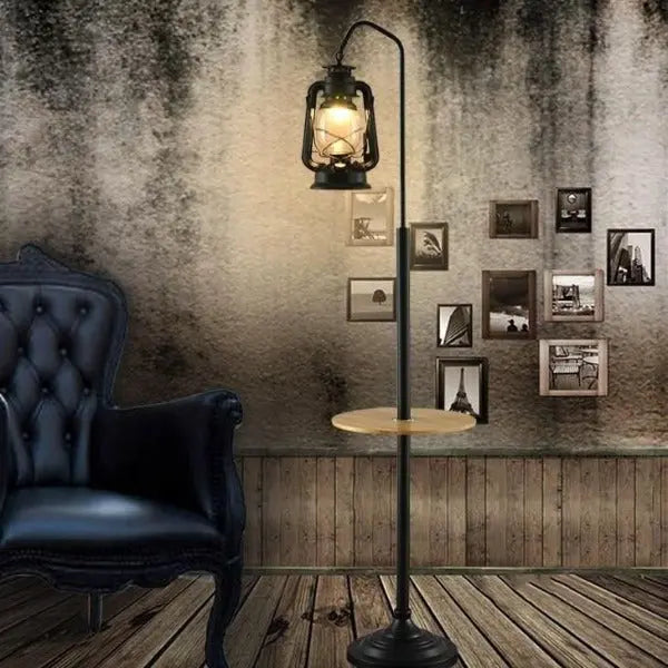 Lampe Industrielle Sur Pied Lanterne Déco Indus