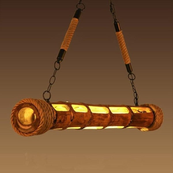 Lampe Suspendue Industrielle En Bambou Déco Indus