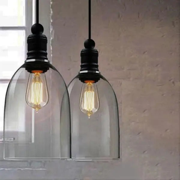 Lampe Suspendue Industrielle En Verre Déco Indus