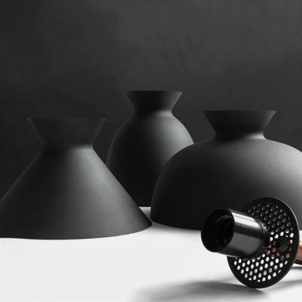 Lampe Suspension Industrielle Noire Déco Indus