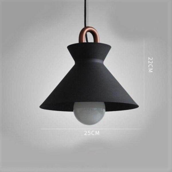 Lampe à Suspension Industrielle Noire