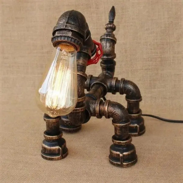 Lampe à Poser Industrielle Unique Déco Indus
