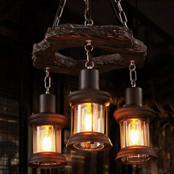 Lustre Industriel Suspendu Déco Indus