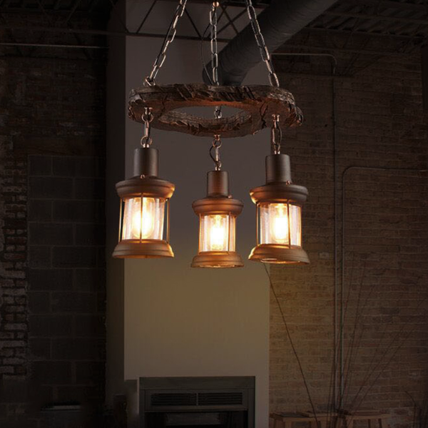 Lustre Industriel Suspendu Déco Indus