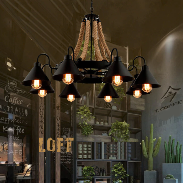 Lustre Industriel Suspension Déco Indus