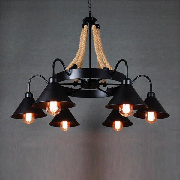 Lustre Industriel Suspension Métallique