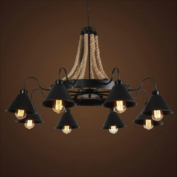 Lustre Industriel Suspension Vintage