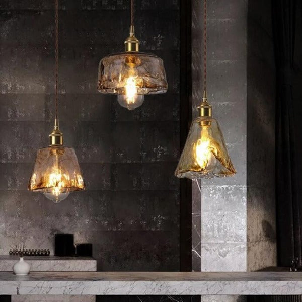 Lustre Industriel En Verre Déco Indus