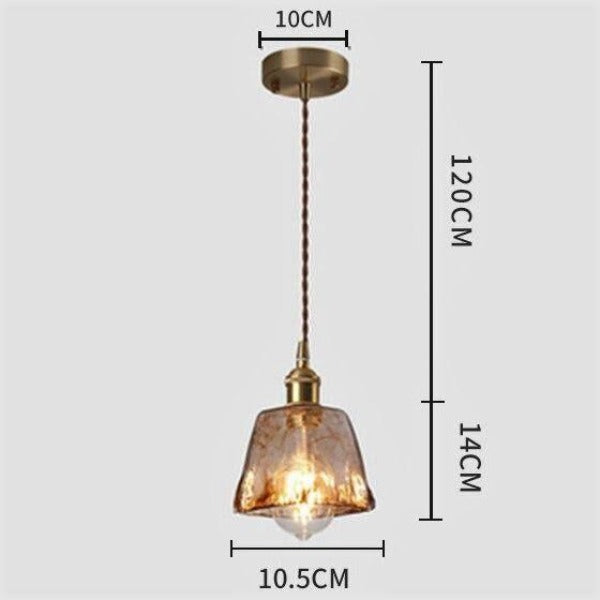 Lustre Industriel Verre Teinté