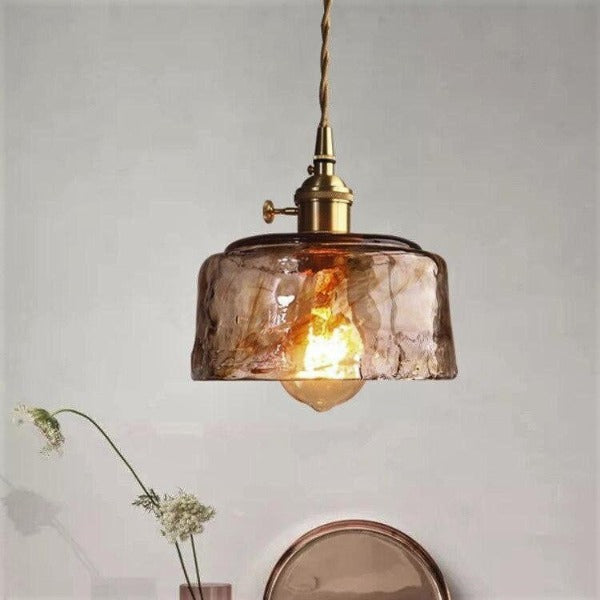 Lustre Industriel En Verre Déco Indus