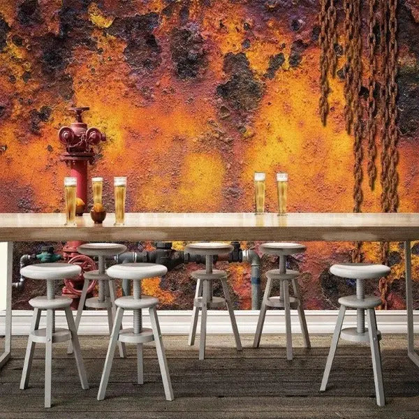 Papier Peint Industriel Rouillé Déco Indus