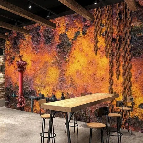 Papier Peint Industriel Rouillé Déco Indus