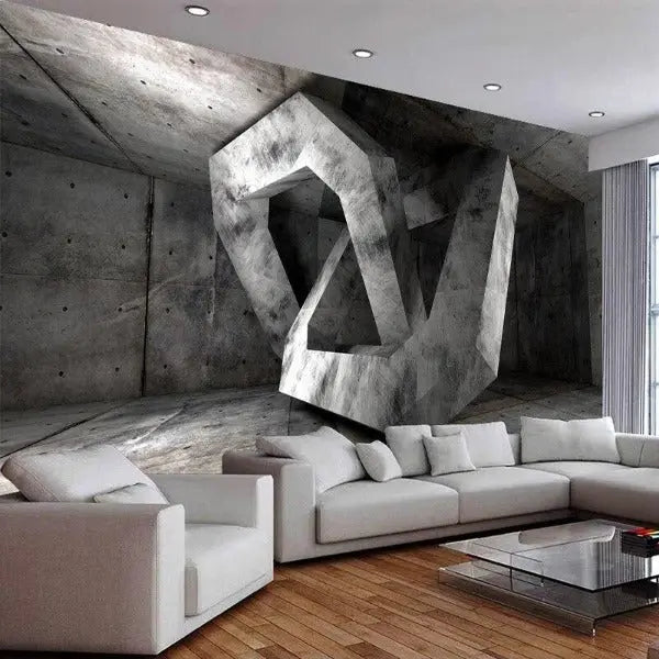 Papier Peint Industriel 3D Style Industriel Déco Indus