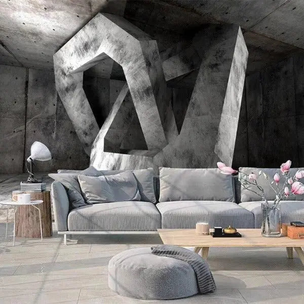 Papier Peint Industriel 3D Style Industriel Déco Indus