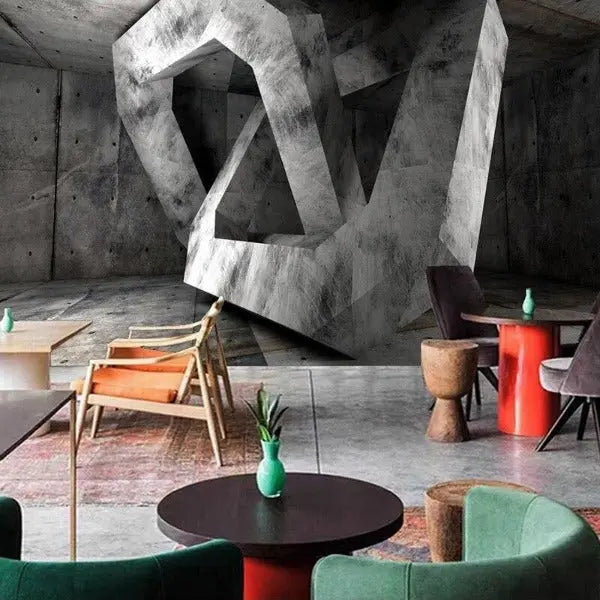 Papier Peint Industriel 3D Style Industriel Déco Indus