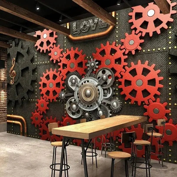 Papier Peint À Motif Industriel Déco Indus