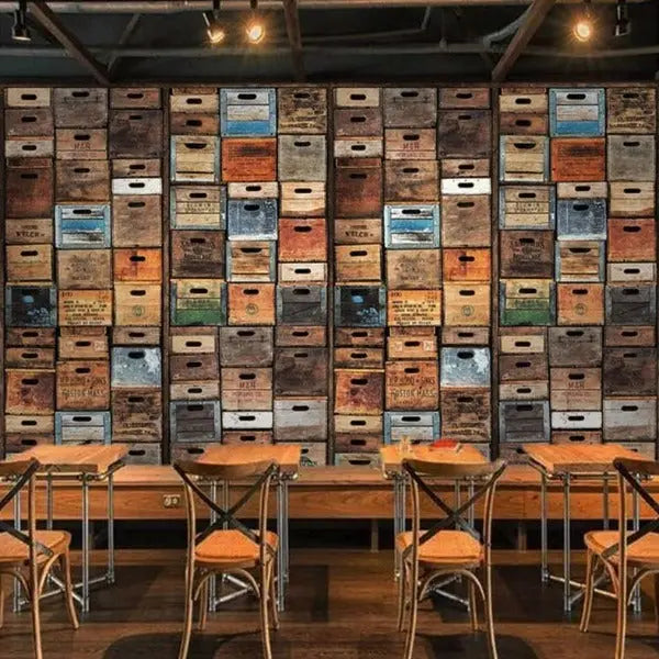 Papier Peint Casier Industriel Déco Indus