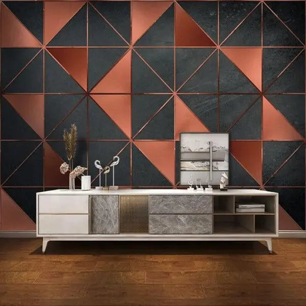 Papier Peint Industriel Géométrique Déco Indus