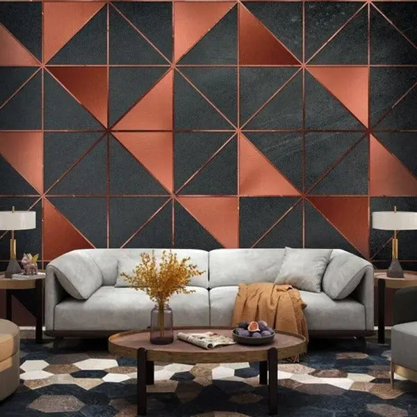 Papier Peint Industriel Géométrique Déco Indus