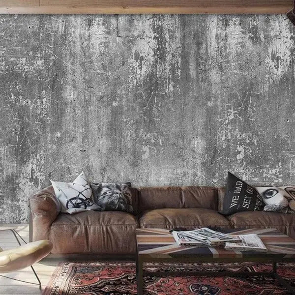 Papier Peint Industriel Gris Déco Indus